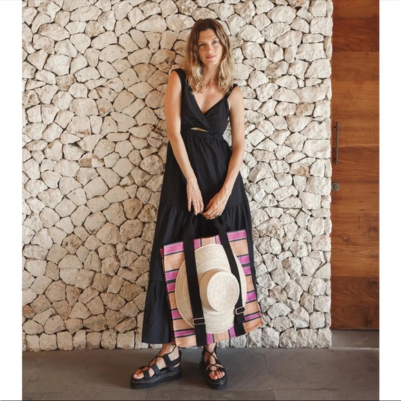 NWT Cleobella Nerissa Maxi Dress Black - Picture 3 of 5